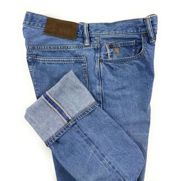 Todd Snyder Mens Selvedge Jeans 12.5oz Cotton Denim Slim Fit Size 30x28